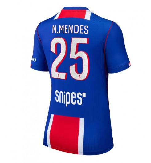 Paris Saint-Germain Nuno Mendes #25 Kotipaita Naisten 2026-27 Lyhythihainen Paris Saint-Germain Nuno Mendes #25 Kotipaita Naisten 2026-27 Lyhythihainen